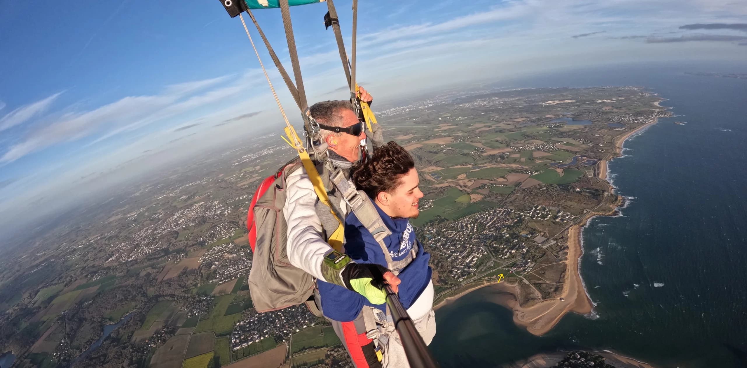 Saut en parachute en Bretagne